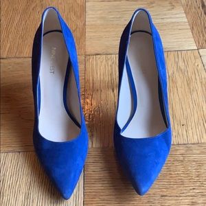 Nine West Blue Suede Shoes